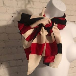 Vintage geometric silk scarf